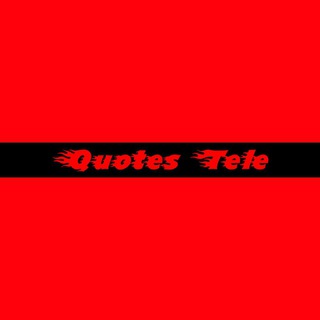 Logo saluran telegram quotestele — Quotes Tele ルメヅ