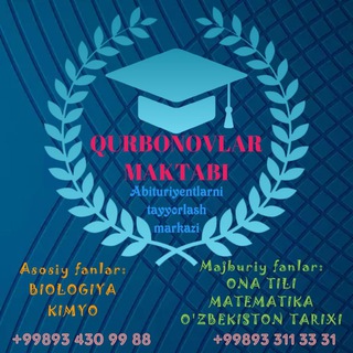 Telegram kanalining logotibi qurbonovlarmaktabi — ,, QURBONOVLAR MAKTABI ATM ''