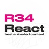 Логотип телеграм канала @r34react — R34 React (best animated content)