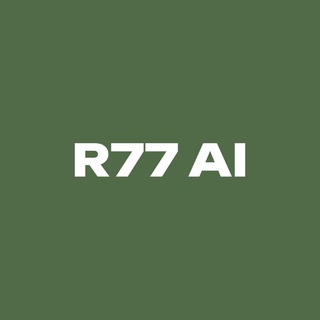 Логотип телеграм канала @r77_ai — R77 AI | Кейсы в ИИ (от выпускников МФТИ)