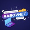 Логотип телеграм канала @rabovnet — RabovNet - удаленка, вакансии, работа, фриланс