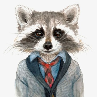 Логотип телеграм канала @raccoon_book — Дневник енота
