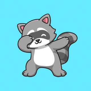 Логотип телеграм -каналу raccoon_crypto — Енот в крипте
