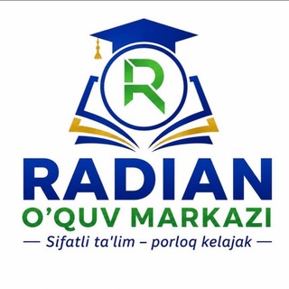 Telegram kanalining logotibi radian_lc — Radian Oʻquv Markazi
