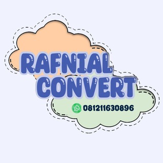 Logo saluran telegram rafnialconvert — RAFNIAL CONVERT