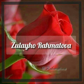 Telegram kanalining logotibi rahmatova — Zulayho Rahmatova