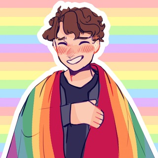 Логотип телеграм канала @rainbowdude7 — радужный уголок