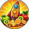 Логотип телеграм канала @raketa_v_letooo — 🍉Раkета в летооо🍉 пастила • пп десерты и перекусы • подарочные боксы
