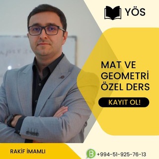 Telegram kanalining logotibi rakifimamli — Rakif İmamlı YÖS mat ve geometri🇦🇿🇹🇷