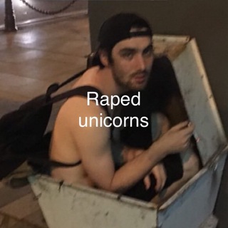 Логотип телеграм канала @rapedunicorns — Raped unicorns