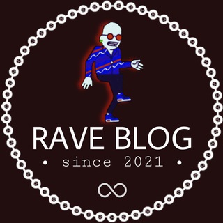 Логотип телеграм канала @rave_blog_rus — RAVE BLOG