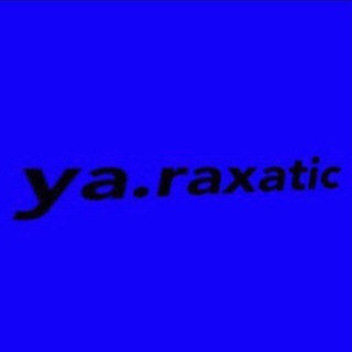 Логотип телеграм канала @raxatick — ʏᴀ.ʀᴀxᴀᴛɪᴄ ✘