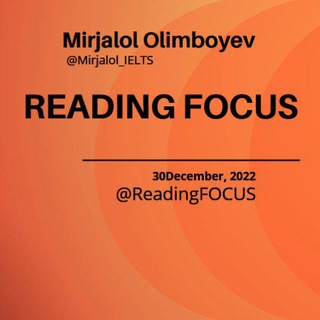 Telegram kanalining logotibi readingfocus — Reading FOCUS | READING 9.0