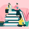 Логотип телеграм канала @readit_club — English Book Club