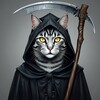 Логотип телеграм канала @reaper_cat — Мрачный Котэц