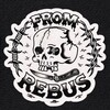 Логотип телеграм канала @rebusmusic — REBEL CREW • Rebus 🛘