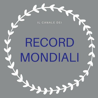 Logo del canale telegramma recordmondiali - Record Mondiali🥇