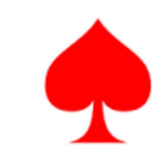 Логотип телеграм канала @red_spades — Красные пики