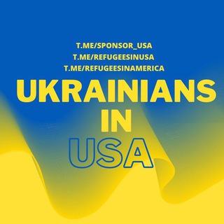 Логотип телеграм -каналу refugeesinusa — Ukrainian in USA 🇺🇸🇺🇦