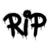 Логотип телеграм канала @reinpeace — RIP - цифровое кладбище