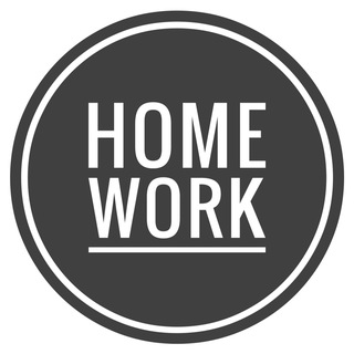 Логотип телеграм канала @remotehomework — Home | WORK