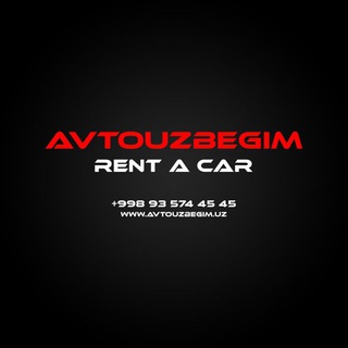 Telegram kanalining logotibi rentcaravtouzbegim — Rent a car Avtouzbegim