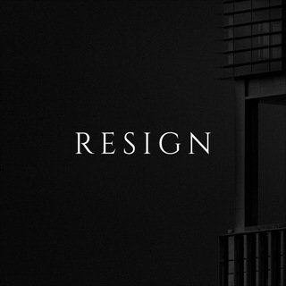 Логотип телеграм канала @resigntm — resign