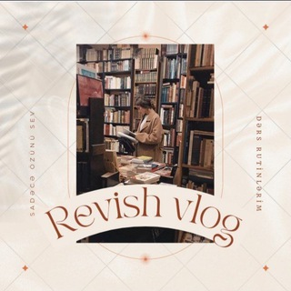 Logo saluran telegram revish_vlog — 𝑹𝒆𝒗𝒊𝒔𝒉 𝑽𝒍𝒐𝒈🤍📚