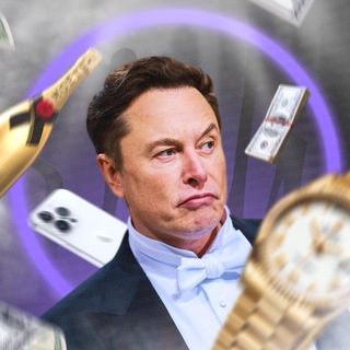 Логотип телеграм канала @rich_newspaper — что-то на богатом.