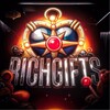 Логотип телеграм канала @richygifts — rich gifts