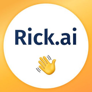 Логотип телеграм канала @rick_ai — Rick.ai — кейсы, точки роста в сквозной аналитике, маркетинге и продажах