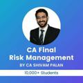 Logo saluran telegram riskmanagement6abyshivampalan — CA Final_Paper 6A Risk Management by CA Shivam Palan