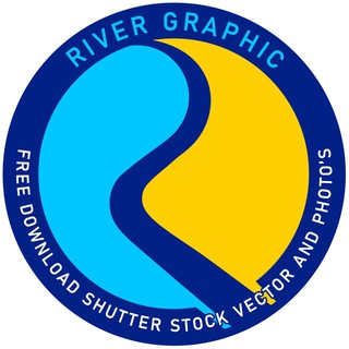 Logo of telegram channel rivergraphic — کانال وکتور و طرح لیزر