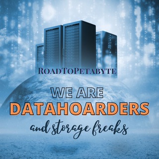 Logo of telegram channel roadtopetabyte — RoadToPetabyte: Losing data is not our lifestyle. We are DataHoarders and Storage Freaks [Subreddit / Reddit for Datahoarder]