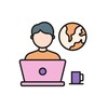 Logo of telegram channel robotauahub — Віддалена Робота 👨‍💻