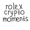 Логотип телеграм канала @rolexcryptomoments — rolex crypto moments