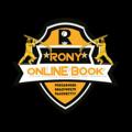 Logo saluran telegram ronyonlinebook007 — RONY ONLINE BOOK
