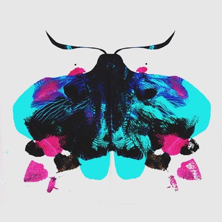 Логотип телеграм канала @rorschachmoth — мотылек Роршаха