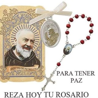 Telegram channel Rosario meditado Padre Pio logo