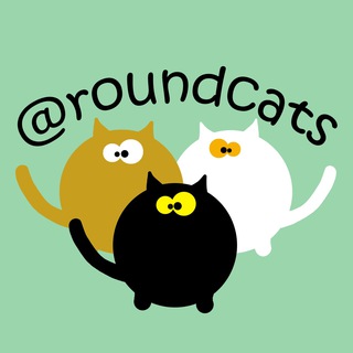 Логотип телеграм канала @roundcats — ♥️ Круглый Кот ♥️