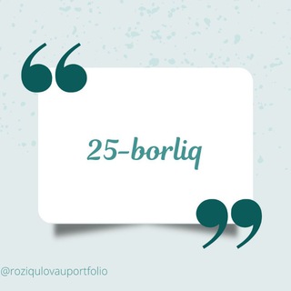 Telegram kanalining logotibi roziqulovauportfolio — My portfolio