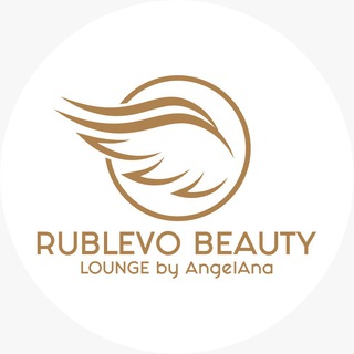 Логотип телеграм канала @rublevobeautyloungebyangelana — RUBLEVO BEAUTY LOUNGE