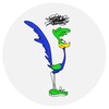 Логотип телеграм канала @runningangrybird — Бегущая Птица