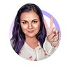 Логотип телеграм канала @sabina_moodviolet — MOOD VIOLET. Путь к финансовой свободе