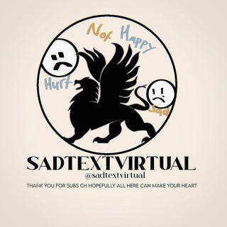 Logo of telegram channel sadtextvirtual — sadtext