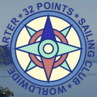 Логотип телеграм канала @sailing32points — Доступные яхт-туры по всему миру