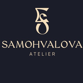 Логотип телеграм канала @samohvalova_atelier — Samohvalova Atelier ✂️