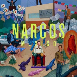 Telegram channel Narcos México logo