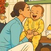 Логотип телеграм канала @santatyping — Сантуша | mom’s version