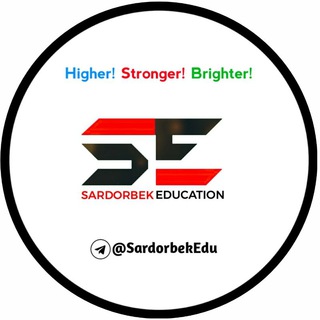 Telegram kanalining logotibi sardorbekedu — @SardorbekEdu | ENGLISH